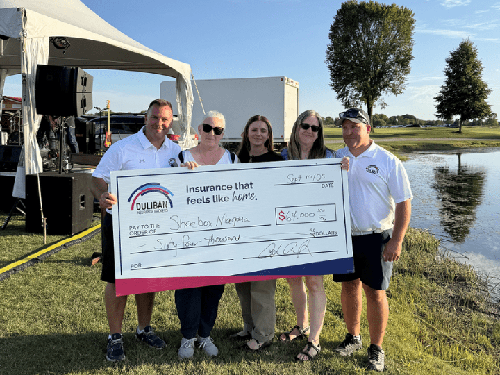 Duliban Insurance Proudly Supports Shoebox Niagara with $64,000 Donation & Community Event
